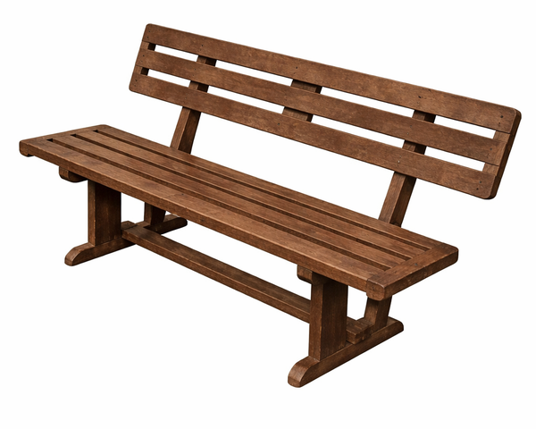 School Bench With Back