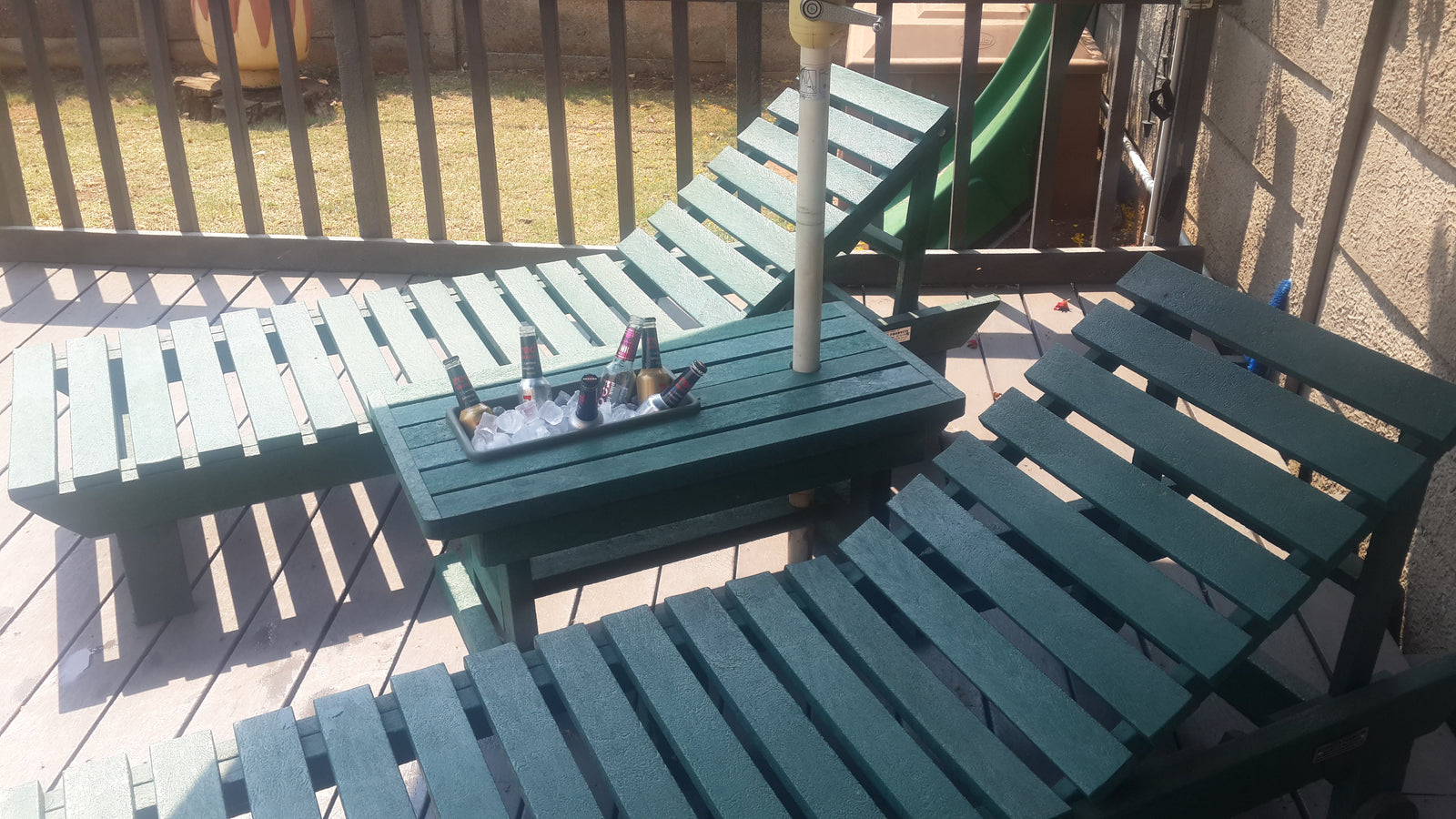 Pool Lounger With 3 Backrest Settings