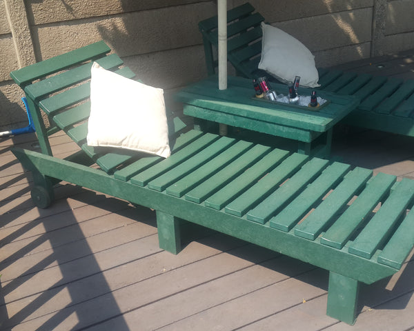 Pool Lounger With 3 Backrest Settings