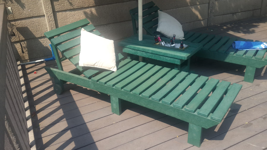 Pool Lounger With 3 Backrest Settings