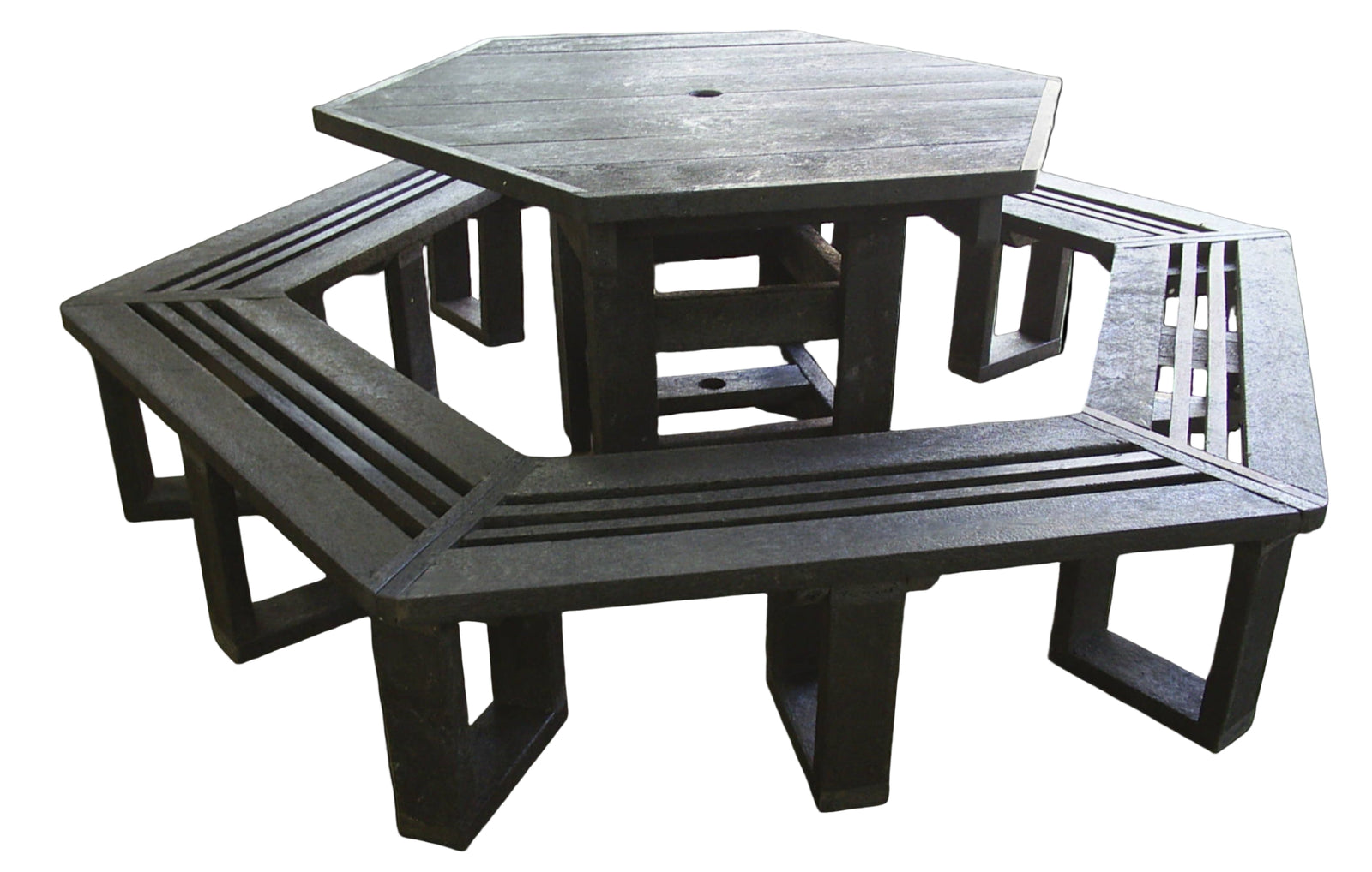 Recycled Plastic Hex Picnic Table