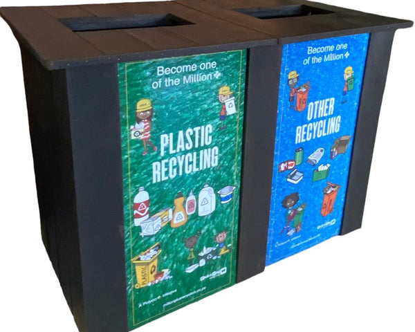 Double Recycling Bin