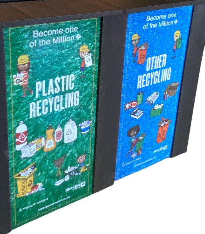 Recycled Plastic Double Recycling Bin