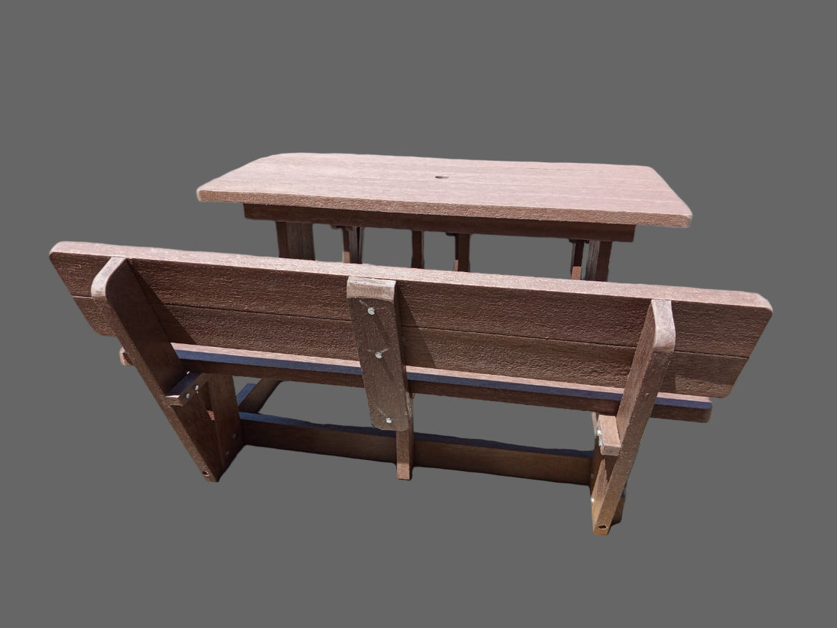 Sleeper Picnic Table With Back