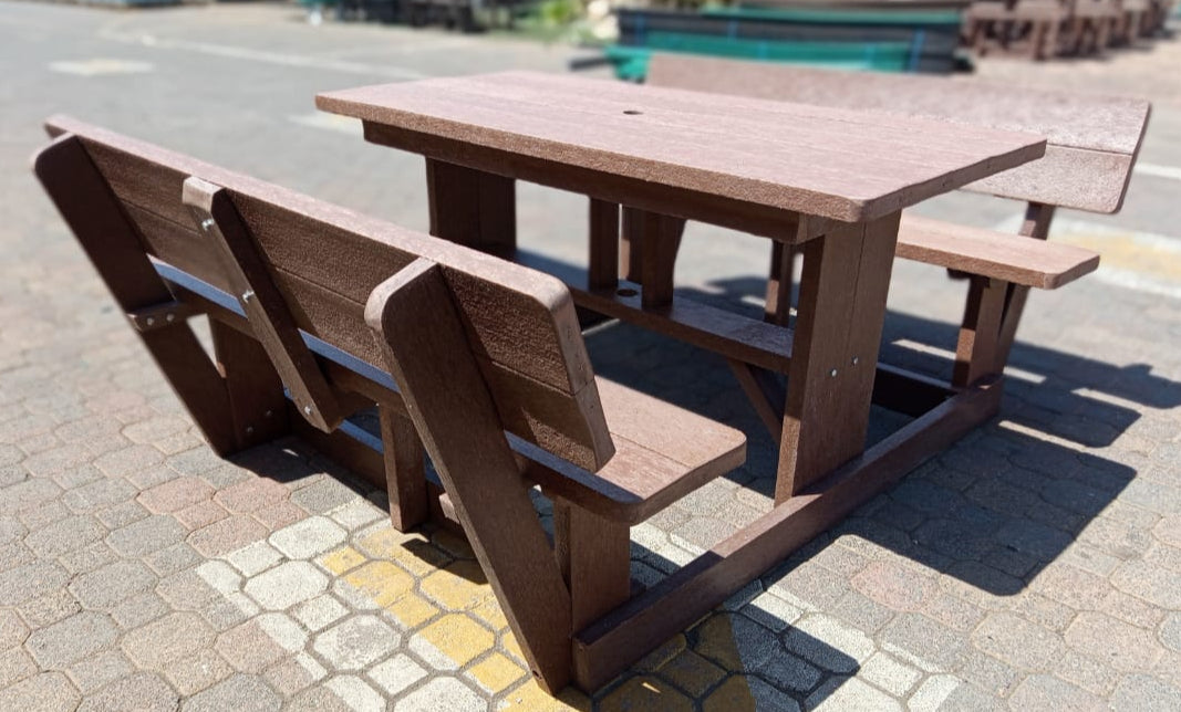 Sleeper Picnic Table With Back