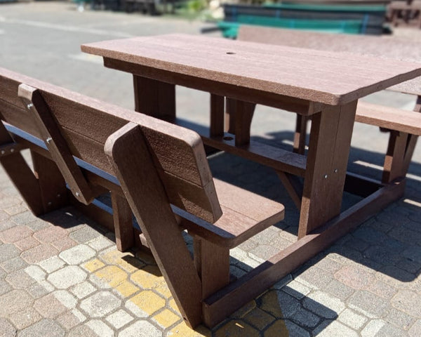 Sleeper Picnic Table With Back