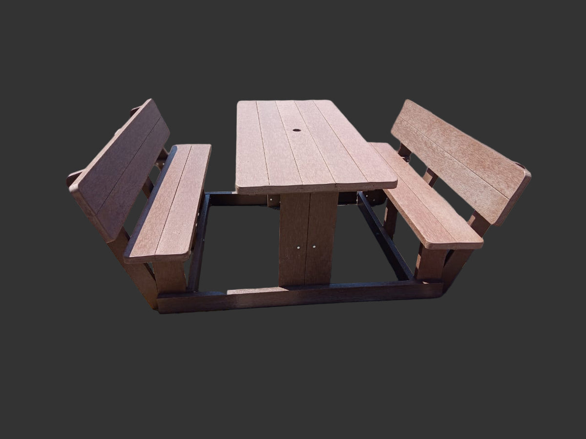 Sleeper Picnic Table With Back
