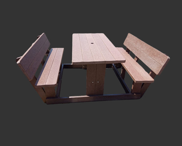 Sleeper Picnic Table With Back