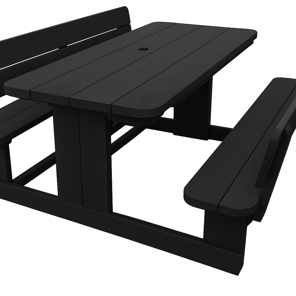 Sleeper Picnic Table With Back