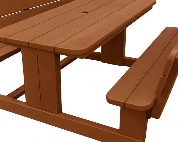 Sleeper Picnic Table With Back