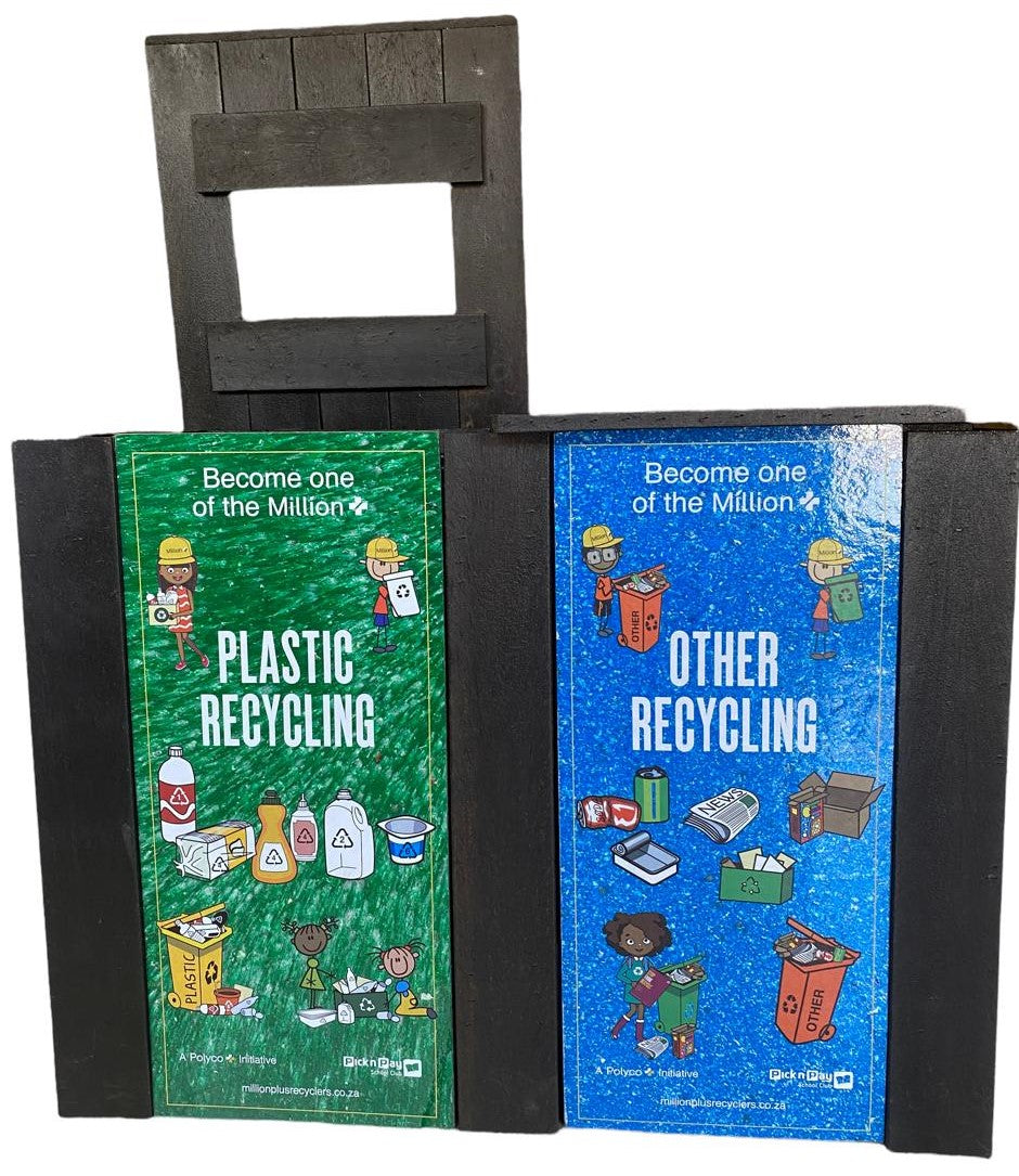Recycled Plastic Double Recycling Bin