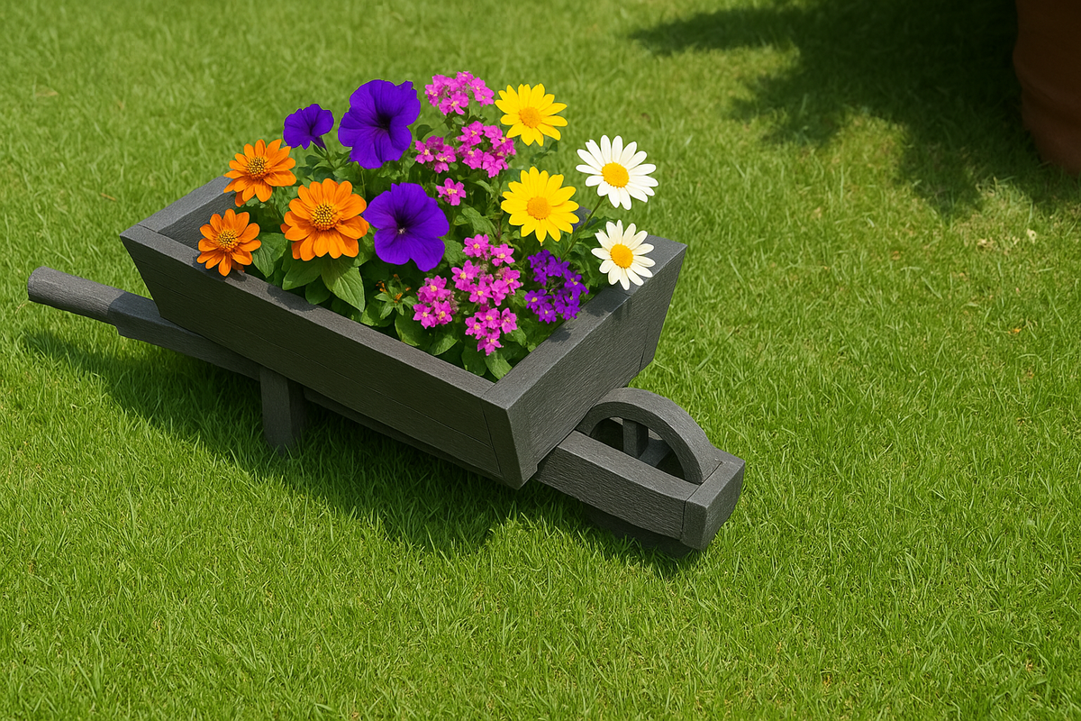 Wheelbarrow Flower Box