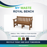 MYWASTE Royal Bench recycled plastic product range