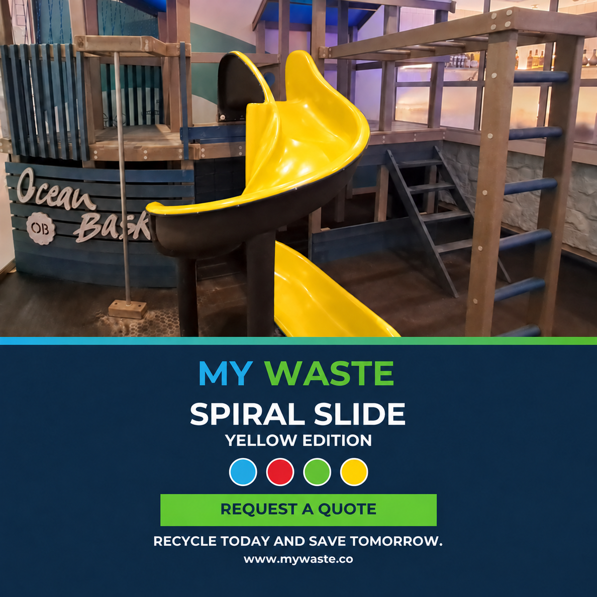 MYWASTE Spiral Slide yellow variant